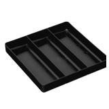 Ernst Manufacturing 3-Compartment Tray Black