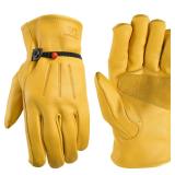 Wells Lamont Grain Cowhide Work Gloves Medium