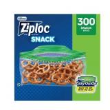 Ziploc Snack Bags With EasyGuide Texture 300ct