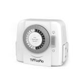 Tiffcofio 24-Hour Mechanical Outlet Timer 2-Outlet