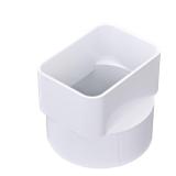 NDS 9P06 PVC Downspout Adapter 3x4 to 4 Inch Pipe