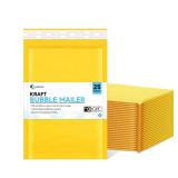 Kkbestpack Kraft Paper Bubble Mailers 6x9 25ct