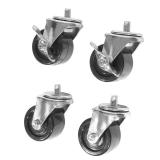 Seville Classics UltraHD 3-Inch Swivel Wheels 4pk
