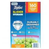 Ziploc Power Shield Quart Storage Slider Bags