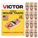 Victor M150-12 Wooden Mouse Traps 5pk