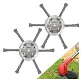 NeJesZoe 6 Inch Steel Wire Trimmer Head 2pk