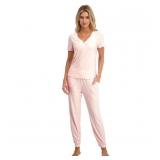 Steve Madden Pajama Set Short Sleeve Top Pant XL
