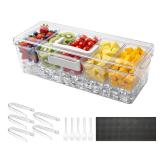 Vevor Chilled Condiment Server 500ml 5pk