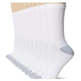 Hanes Womens Crew Moisture-Wicking Socks Size 5-9