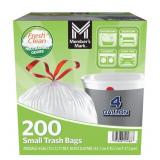 Gallon Drawstring Trash Bags 200ct