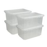 Quart Clear Storage Tote 17.2x25.7x12.0 Inch