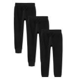 The Childrens Place Boys Fleece Joggers Medium 3pk