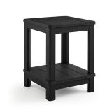 Keter Deluxe Adirondack Side Table 16x16x21 Black