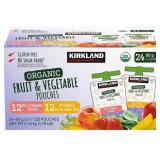 Organic Fruit Vegetable Pouch Variety 24ct
