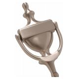 Hillman 7 Solid Brass Front Door Knocker Nickel