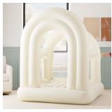 Cream Indoor Double Arch Bounce House