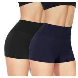 NexiEpoch Biker Shorts Women SM 2pk BlackNavy