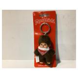 Monchhichi Plush Monkey Keychain Brown