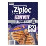 Ziploc Heavy Duty Gallon Storage Bags 30ct