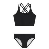 Kanu Surf Waverly Sport Tankini Solid Black...