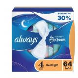 Always Infinity FlexFoam Pads Size 4 64ct