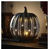 Pre-Lit Rotating Shimmer Pumpkin 9.9 x 11.7