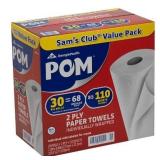 Pom Paper Towels 2-Ply 30 Pack
