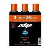 Edge Sensitive Skin Shaving Gel 9.5 oz 3pk