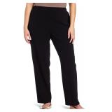 Briggs New York Womens Pull On Pants Black 26S
