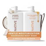 Native Nourish Vanilla Body Wash 34 fl. oz. 2pk