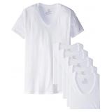 Hanes V-Neck T-Shirts White XX-Large 6-Pack