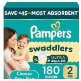 Pampers Swaddlers Diapers Size 2 180ct