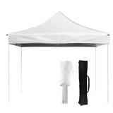 Stalwart 10x10 ft Pop Up Canopy Tent White