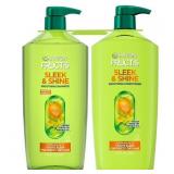 Garnier Fructis Sleek Shine Shampoo Cond 2pk