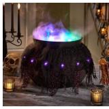 Pre-Lit Bubbling Witch Cauldron