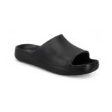 Totes Womens Ribbed Platform Slide Sandals Size 7