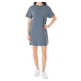 LG Womens Short Sleeve Sandwash Dress L