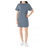 Womens Short Sleeve Sandwash Dress XL