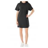 LG Womens Short Sleeve Sandwash Dress L