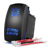 Nilight Strobe Light Rocker Switch 5 Pin SPST