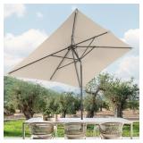 Sanluce CZ-JU-310-BG 6x9 Ft Patio Umbrella Beige