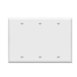 Enerlites 8803-W Blank Wall Plate 3 Gang White