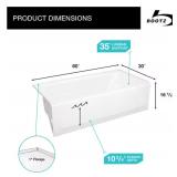 Bootz 011-3341-00 Maui 60x30 in. Soaking Bathtub