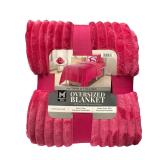 Oversized Plush Blanket Fuschia 78 x 92