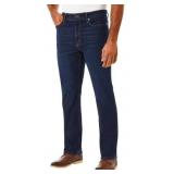 Mens 36x32 Straight Fit Premium Stretch Jeans