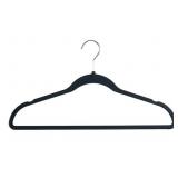 Rubberized Coat Hangers Black 50ct