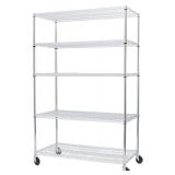 Seville Classics 5-Tier NSF Wire Shelving 48x24in