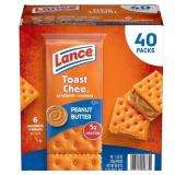 Lance Toast Chee Peanut Butter Crackers 40pk