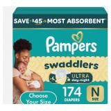 Pampers Swaddlers Newborn Diapers 174ct