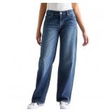 Aeropostale Wide Leg Denim Jeans Size 8